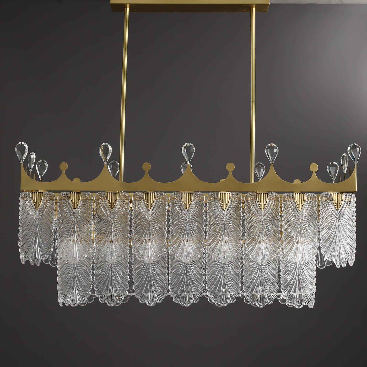 Creative crown rectangle Modern Chandelier