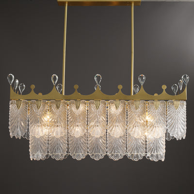 Creative crown rectangle Modern Chandelier