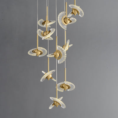 Spinning top chandelier