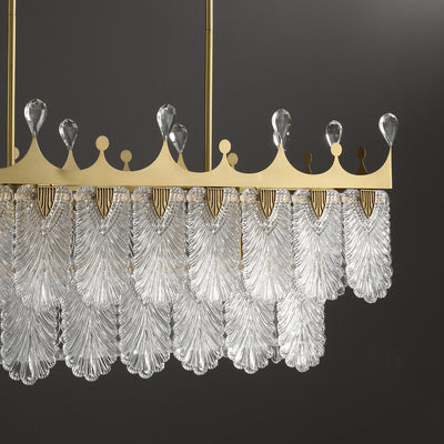 Creative crown rectangle Modern Chandelier