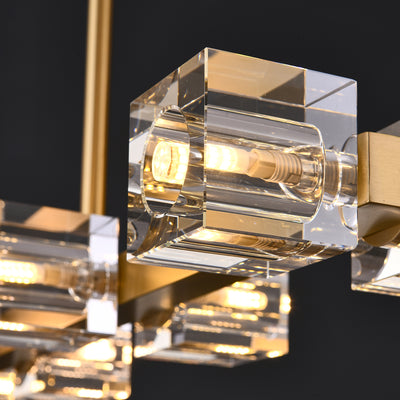 Symmetry Cube Crystal Chandelier