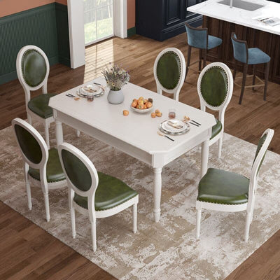 Rectangular rustic solid wood dining