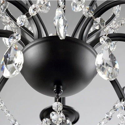 Crystal candle holder chandelier
