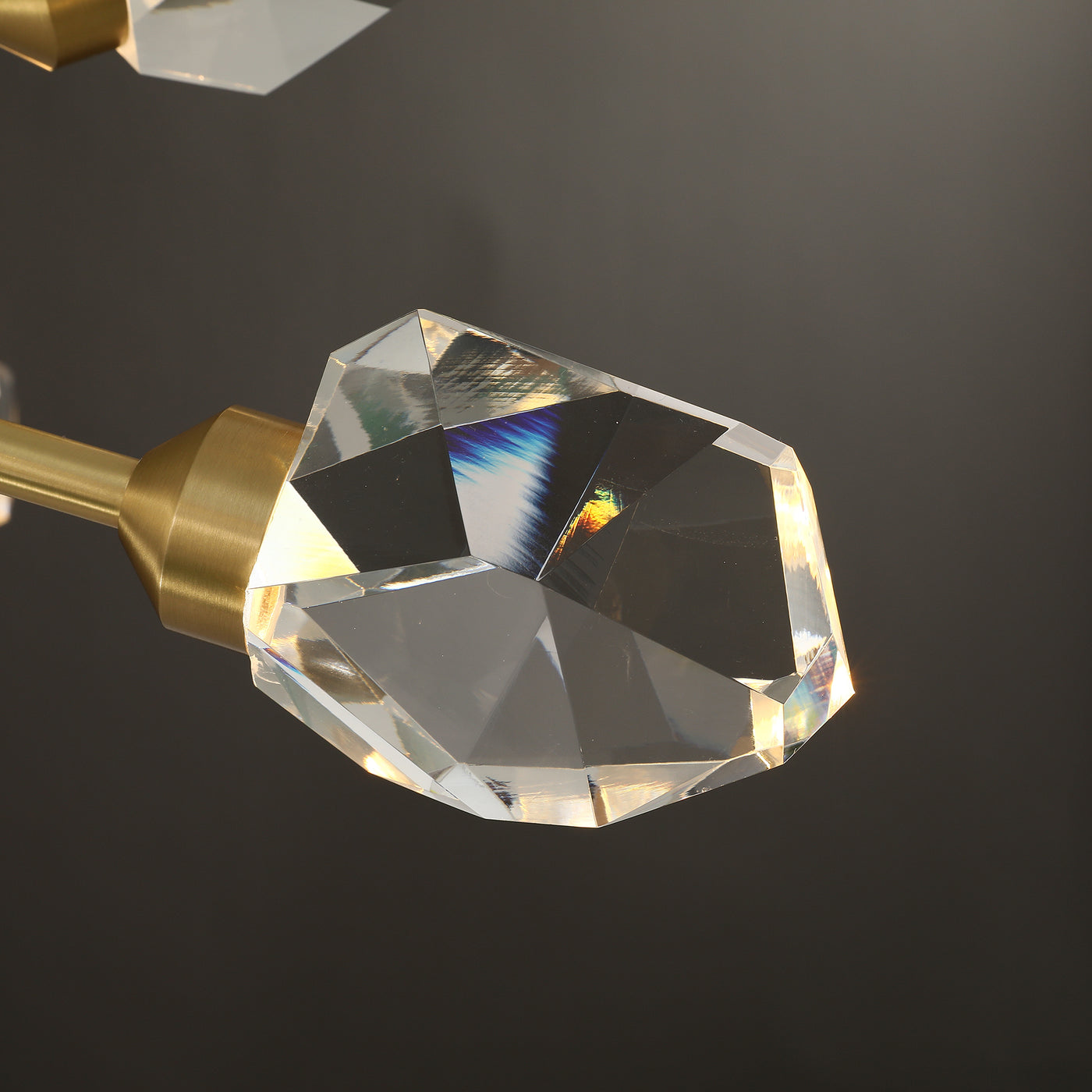 Postmodern luxury and brass chandelier