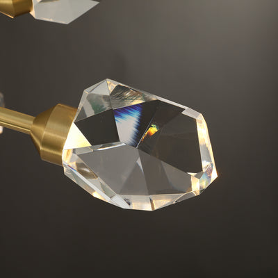 Postmodern luxury and brass chandelier