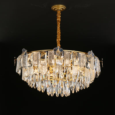 Modern Chandelier Round Clear K9 Crystal Chandelier