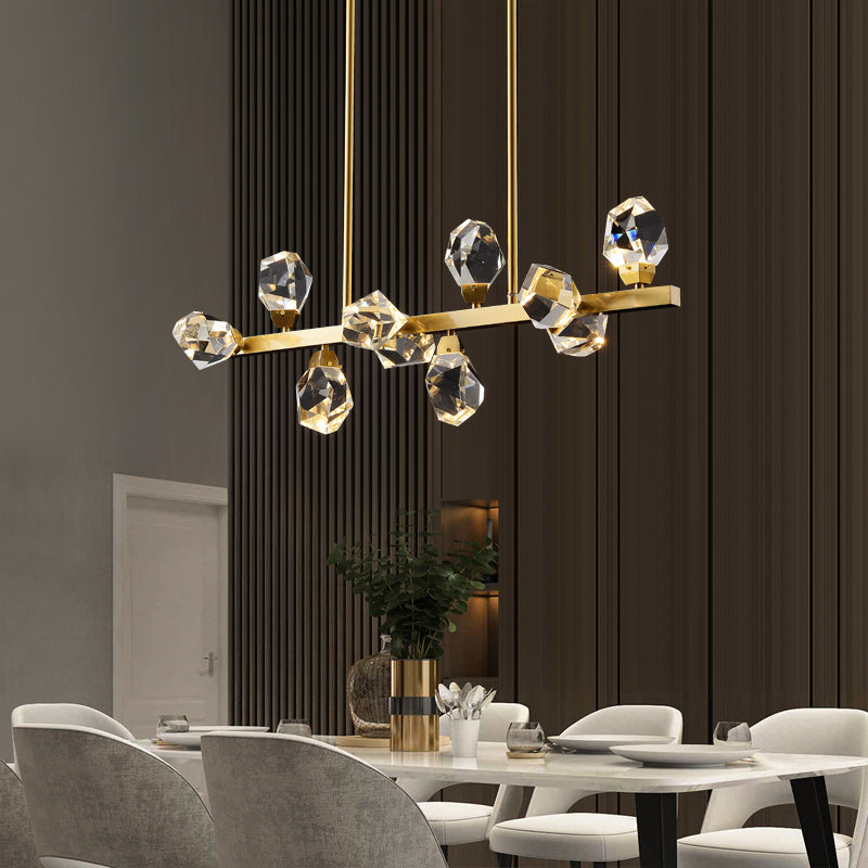 Rectangle Crystal Diamond Chandelier