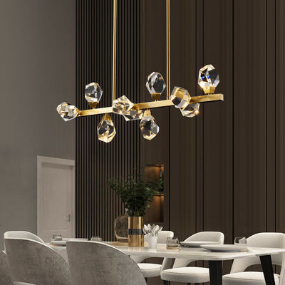 Rectangle Crystal Diamond Chandelier