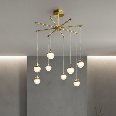 Modern creative apple chandelier