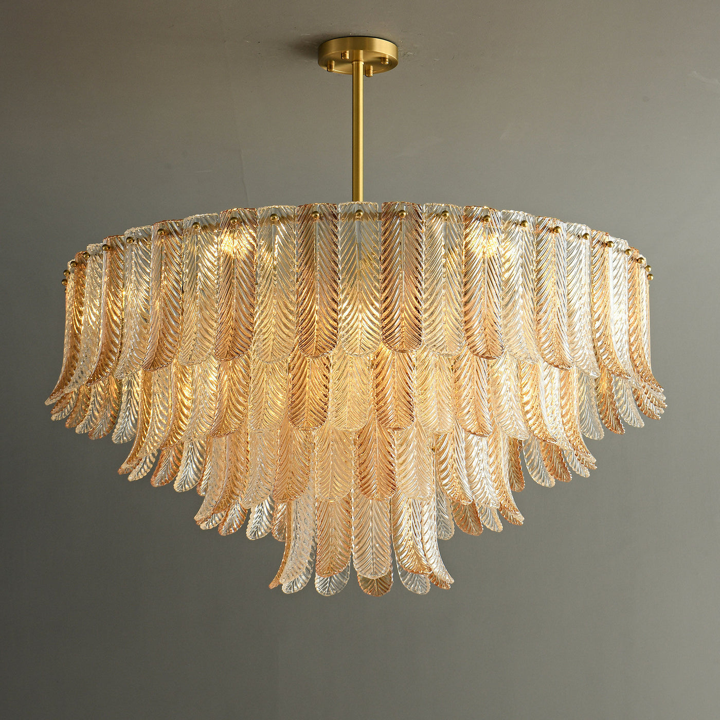Fireworks bloom round chandelier