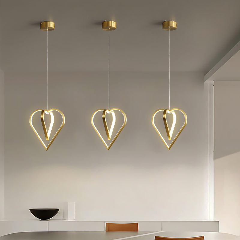 Creative heart chandelier