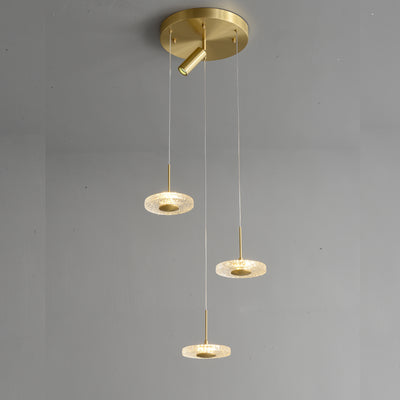 Creative disc chandelier