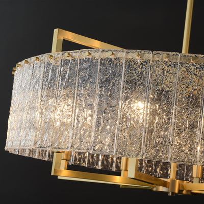 Blown Glass Round Chandelier