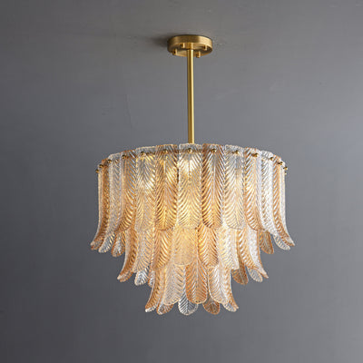 Fireworks bloom round chandelier