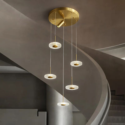 Creative disc chandelier