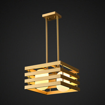 Modern brass pendant light