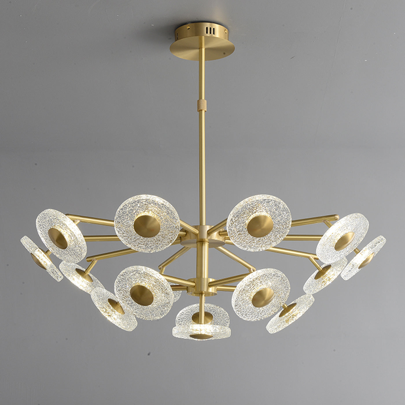 Creative disc chandelier