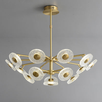 Creative disc chandelier