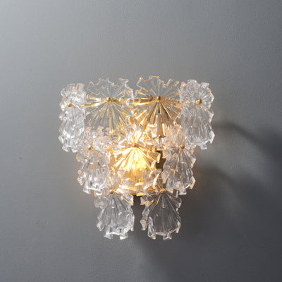 Snow glass Wall Sconce