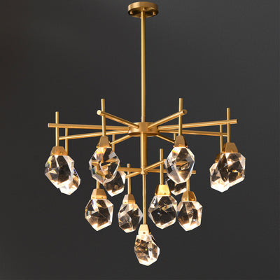 Clear Crystal Diamond Chandelier