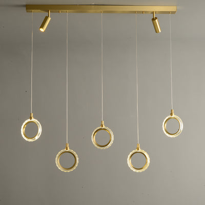 Creative rectangle ring chandelier