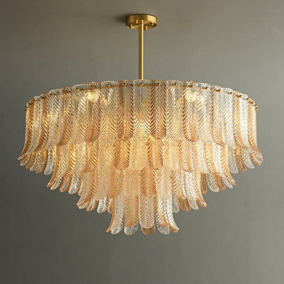 Fireworks bloom round chandelier