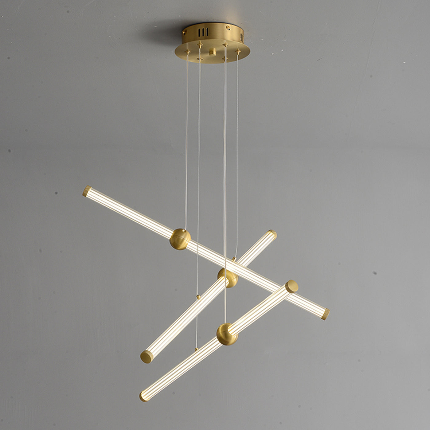 Linear long chandelier
