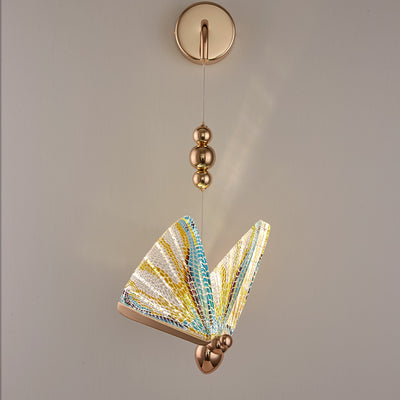 Colorful butterfly Wall Sconce