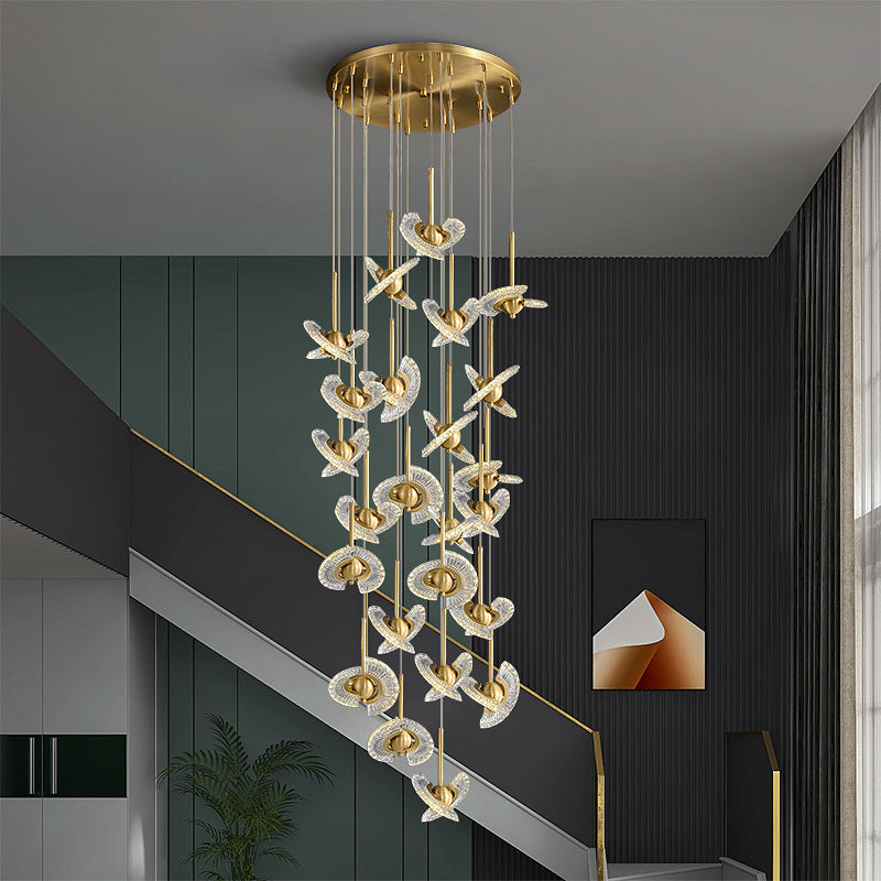 24 Lights Spinning top chandelier