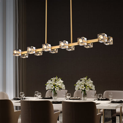 Symmetry Cube Crystal Chandelier