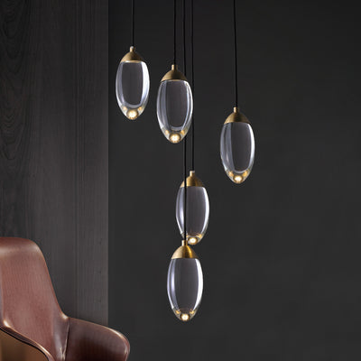 Water droplets chandelier