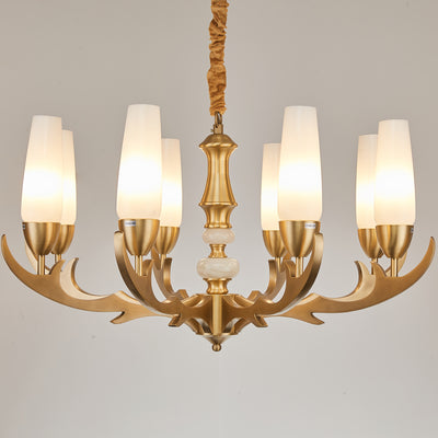 Creative golden chandelier