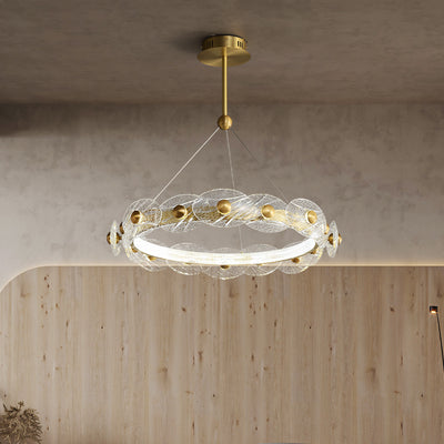 Creative petal ring chandelier