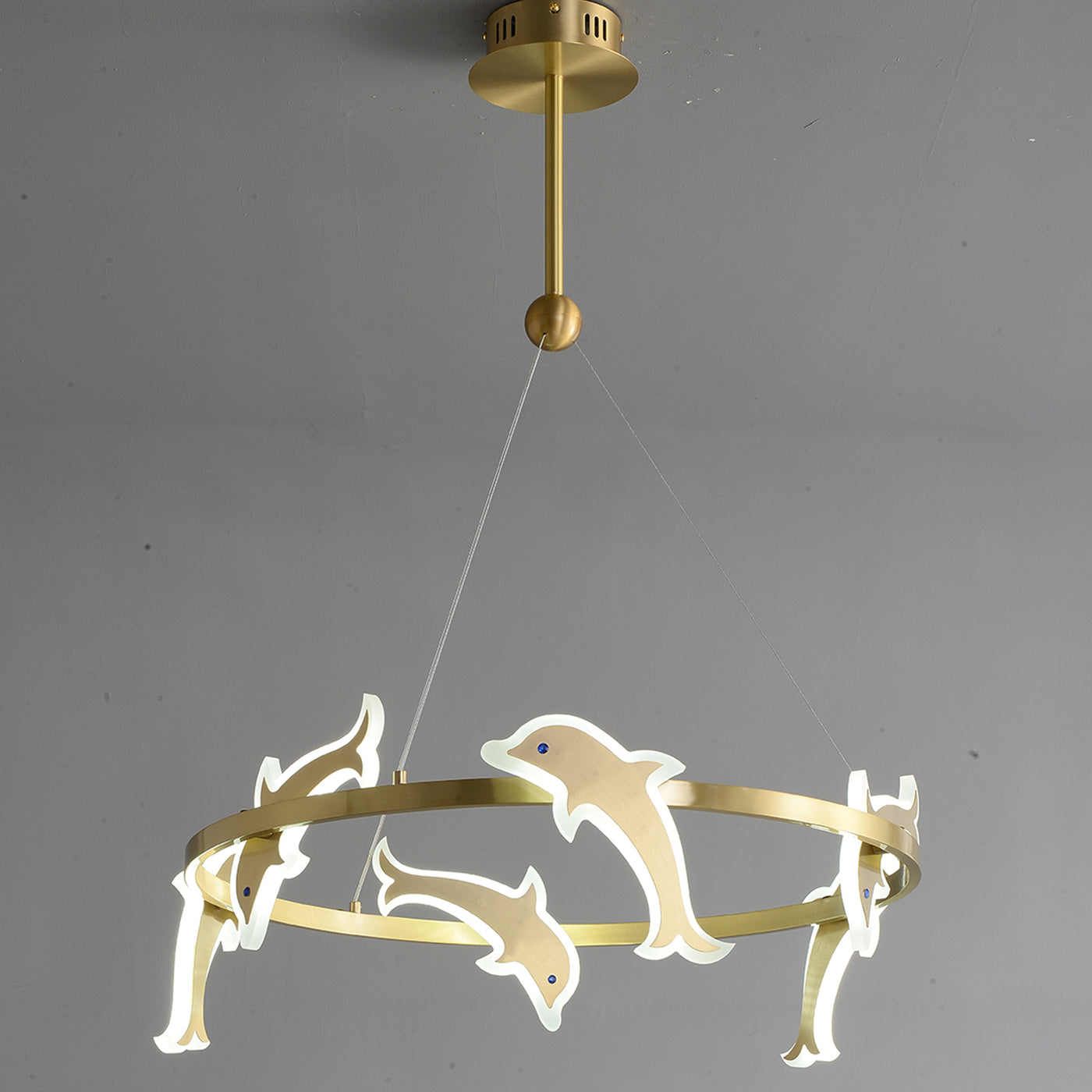 Mordern style Round dolphin chandelier