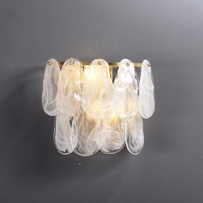 White Amber Wall Sconce