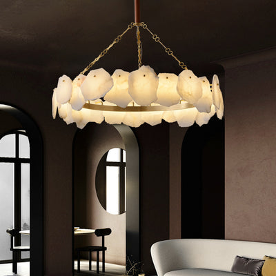 Marble Snowflake Chandelier