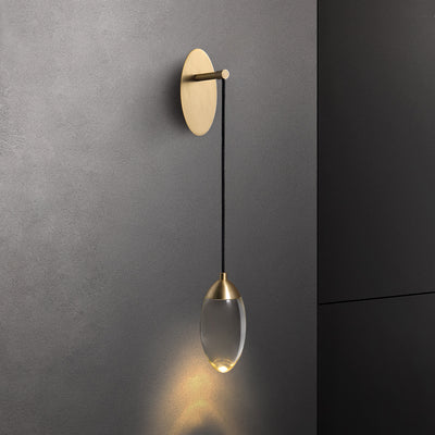 Water droplets wall sconce