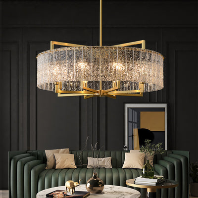 Blown Glass Round Chandelier