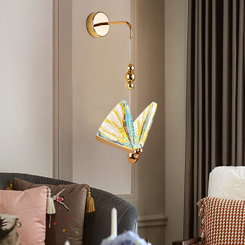 Colorful butterfly Wall Sconce