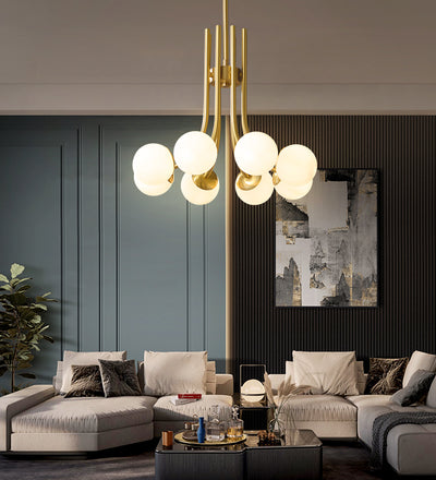 8-Lights Ball Chandelier