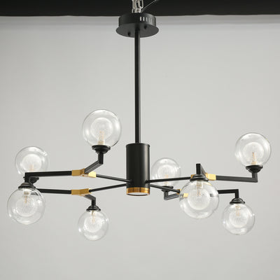 Black and gold modern chandelier