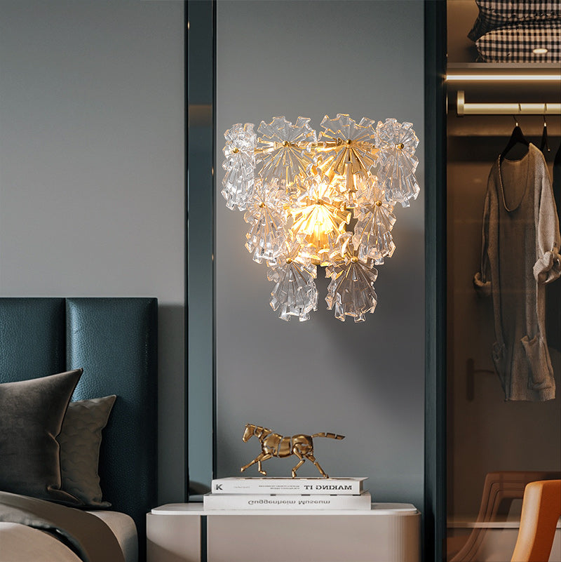 Snow glass Wall Sconce