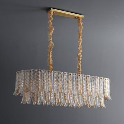 Fireworks bloom chain Rectangle chandelier