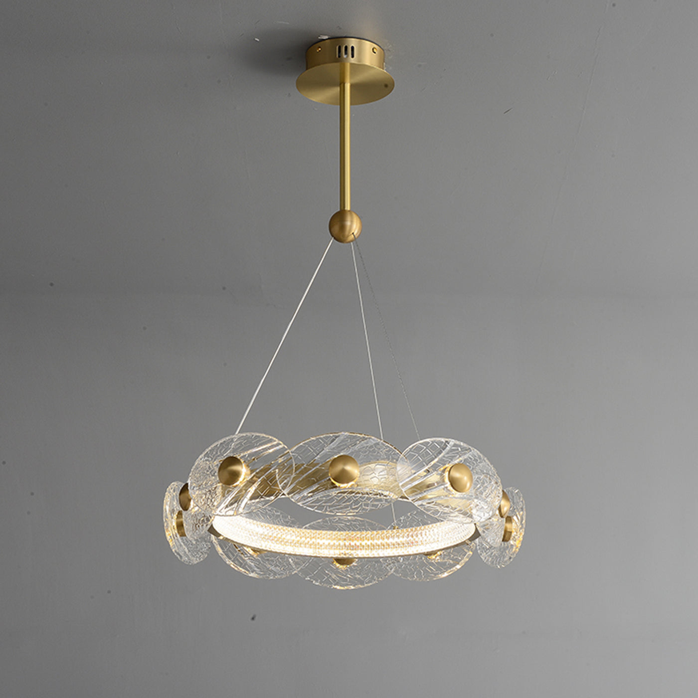Creative petal ring chandelier
