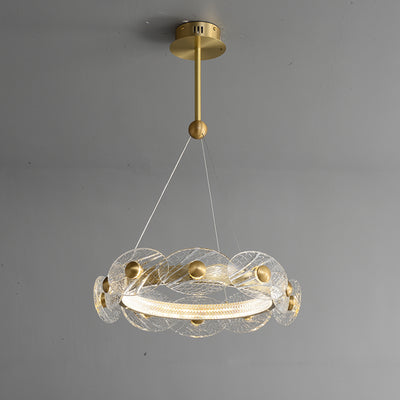 Creative petal ring chandelier