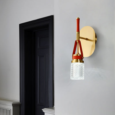 All copper creative wall sconce