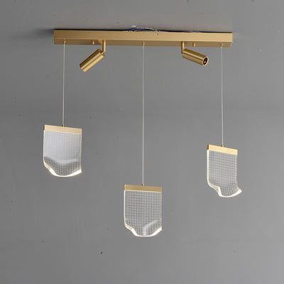 Modern creative rectangle chandelier