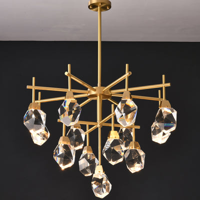 Clear Crystal Diamond Chandelier