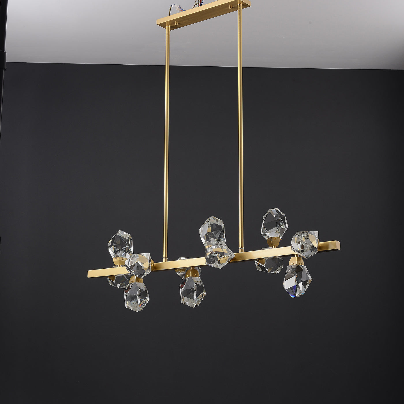 Rectangle Crystal Diamond Chandelier