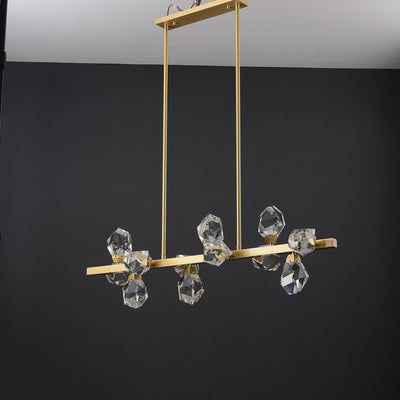 Rectangle Crystal Diamond Chandelier